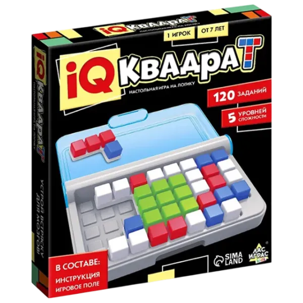 Настольная игра Las Igras IQ Square 7+/ Логическая игра photo 1