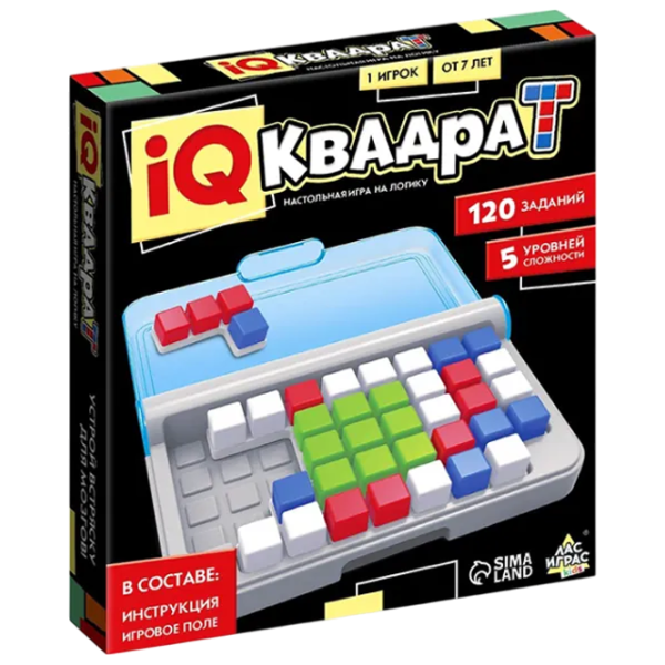 Настольная игра Las Igras IQ Square 7+/ Логическая игра photo 1
