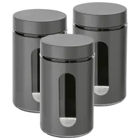 Ёмкость для хранения Tadar Prato 1л / Нержавеющая сталь / Серый