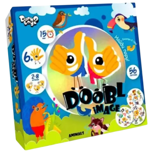 Настольная игра Danko Toys Dobble Pictures Animale 6+/ Для вечеринок photo 1