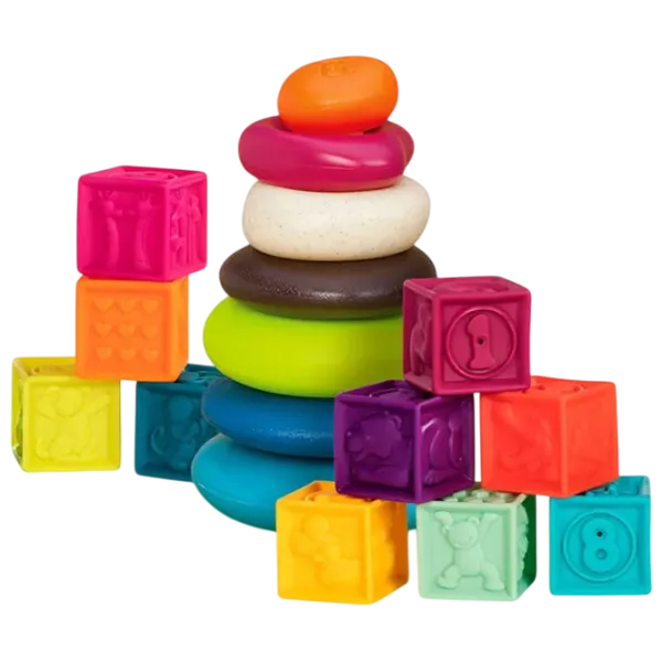 Развивающий набор Battat Cubes and Pyramid 0.6+/ Развитие photo 1