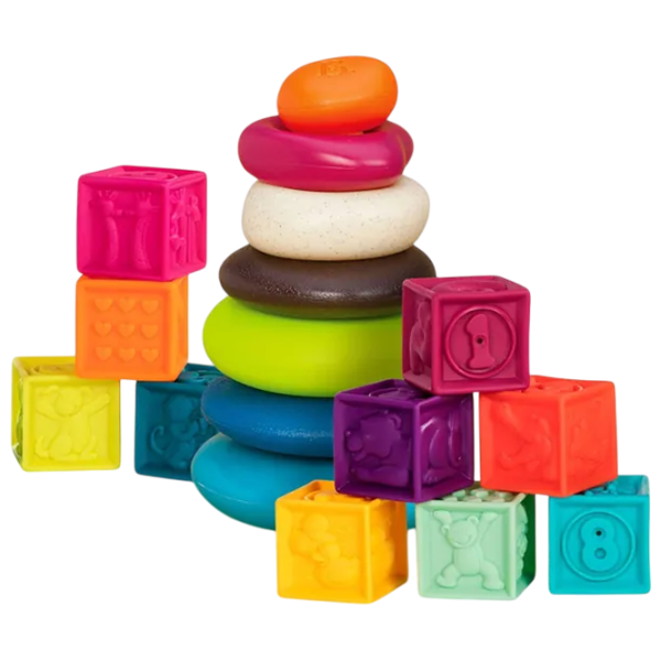Развивающий набор Battat Cubes and Pyramid 0.6+/ Развитие photo 1