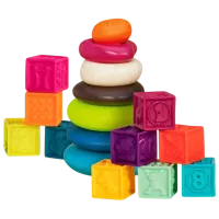 Развивающий набор Battat Cubes and Pyramid 0.6+/ Развитие