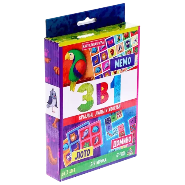 Настольная игра Las Igras 3 in 1 3+/ Память photo 1