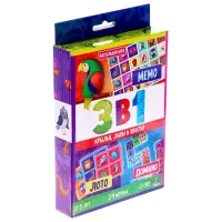 Настольная игра Las Igras 3 in 1 3+/ Память