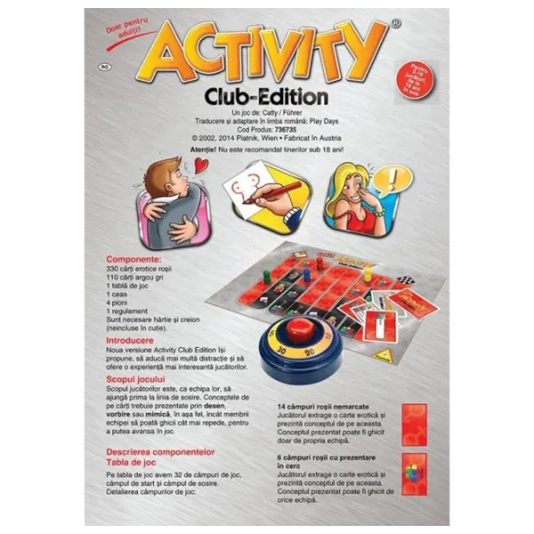 Joc de masă Piatnik Activity Club Edition 18+/ Strategie photo 3