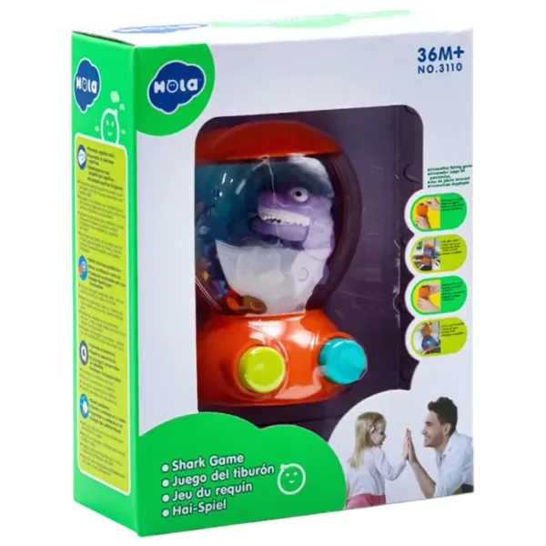 Joc de masă Hola Toys Hungry Shark 3+/ Dezvoltare photo 2 Joc de masă Hola Toys Hungry Shark 3+/ Dezvoltare photo 2