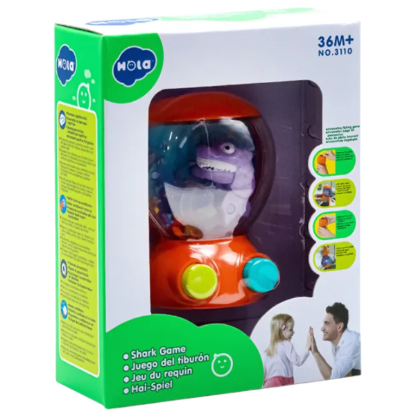 Joc de masă Hola Toys Hungry Shark 3+/ Dezvoltare photo 2 Joc de masă Hola Toys Hungry Shark 3+/ Dezvoltare photo 2