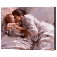 Картина по номерам Art Gallery Счастье матери GX8128 50 x 40 см / Горизонтальная