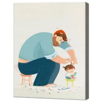 Картина по номерам Art Gallery Папа с дочкой GX42750 50 x 40 см / Вертикальная