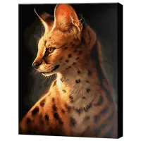 Картина по номерам Art Gallery Сервал GX28845 50 x 40 см / Вертикальная