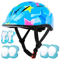 Экипировка для транспорта Lamsion Helmet + Elbow Knee Pads, Roadking Синий Разноцветный