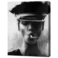 Картина по номерам Art Gallery Портрет в черно-белых тонах GX47259 50 x 40 см / Вертикальная