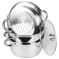 Набор кастрюль Maestro Mr-2900-20 3л Нержавеющая сталь / Стальной photo 4
