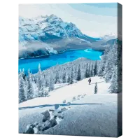 Картина по номерам Art Gallery Голубое озеро в горах GX42301 50 x 40 см / Вертикальная