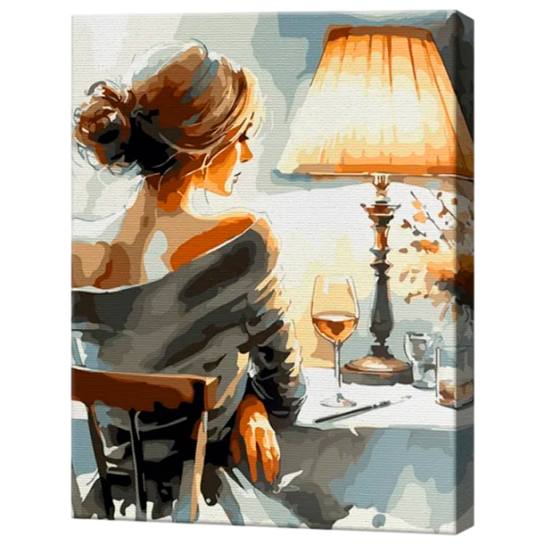 Картина по номерам Art Gallery Задумчивая блондинка GX47574 50 x 40 см / Вертикальная photo 1