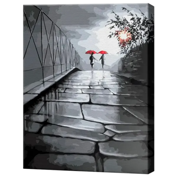 Картина по номерам Art Gallery Красные зонтики под дождем GX8441 50 x 40 см / Вертикальная photo 1 Картина по номерам Art Gallery Красные зонтики под дождем GX8441 50 x 40 см / Вертикальная photo 1
