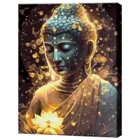 Картина по номерам Art Gallery Будда и лотос GX46948 50 x 40 см / Вертикальная