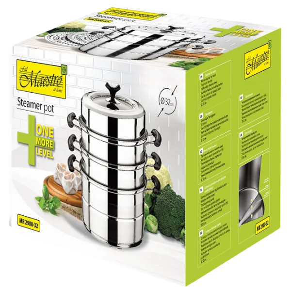 Кастрюля Maestro Mr-2900-32 12л Нержавеющая сталь / Стальной photo 3 Кастрюля Maestro Mr-2900-32 12л Нержавеющая сталь / Стальной photo 3