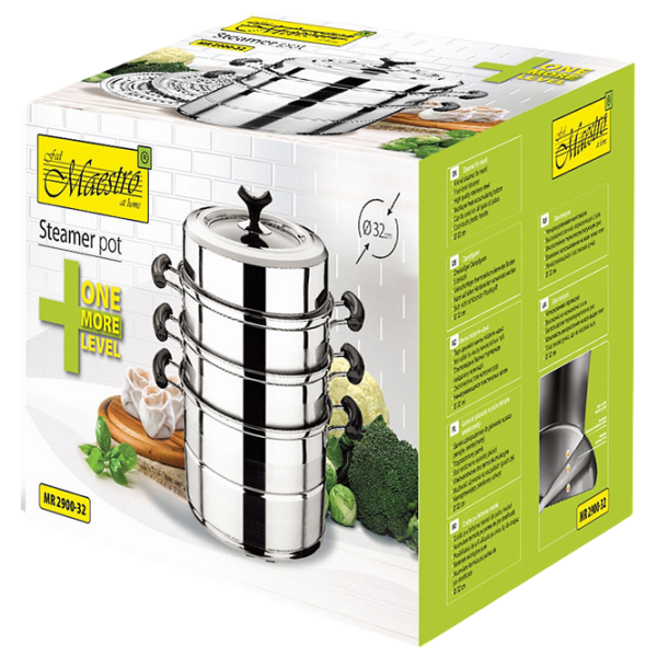 Кастрюля Maestro Mr-2900-32 12л Нержавеющая сталь / Стальной photo 3 Кастрюля Maestro Mr-2900-32 12л Нержавеющая сталь / Стальной photo 3