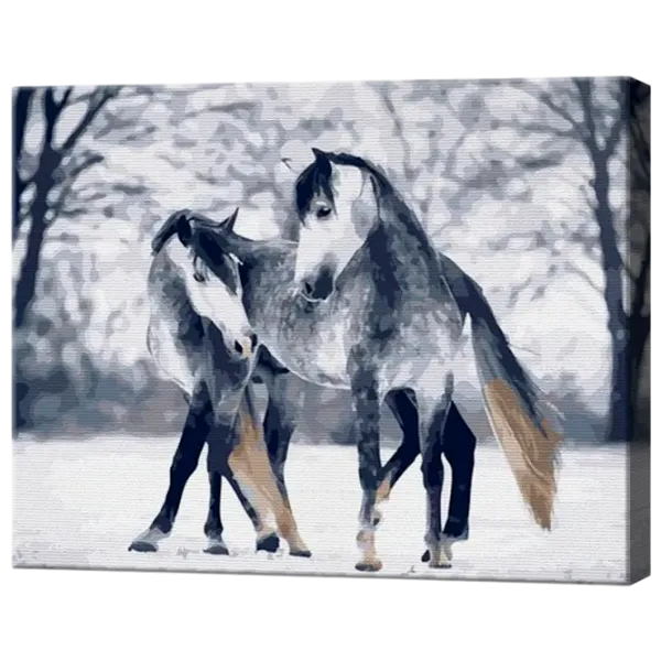 Картина по номерам Art Gallery Серые кони GX39680 50 x 40 см / Горизонтальная photo 1 Картина по номерам Art Gallery Серые кони GX39680 50 x 40 см / Горизонтальная photo 1