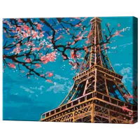 Картина по номерам Art Gallery Copaci infloriți la Paris GX32528 50 x 40 см / Горизонтальная
