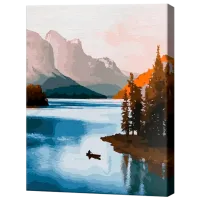 Картина по номерам Art Gallery Путешественник на озере GX44527 50 x 40 см / Вертикальная