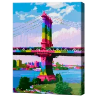 Pictură pe numere Art Gallery Podul multicolor GX32032 50 x 40 cm / Verticală