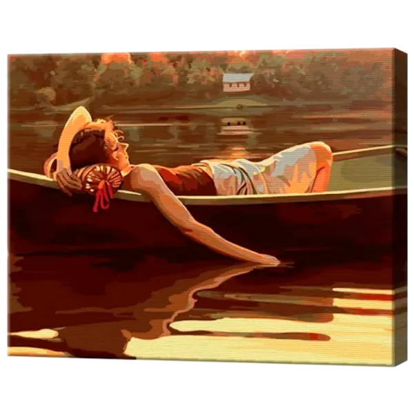 Pictură pe numere Art Gallery Plimbare cu barca relaxantă GX23759 50 x 40 cm / Orizontală photo 1