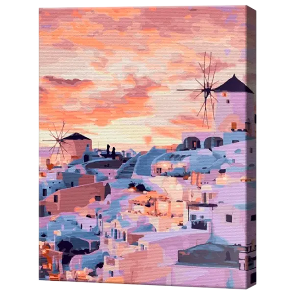 Картина по номерам Art Gallery Santorini la apus GX46053 50 x 40 см / Вертикальная photo 1