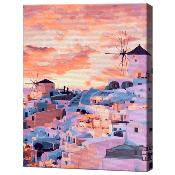 Картина по номерам Art Gallery Santorini la apus GX46053 50 x 40 см / Вертикальная photo 1