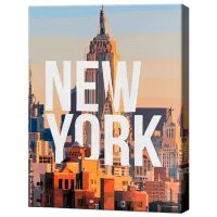 Картина по номерам Art Gallery Постер Нью-Йорк GX46066 50 x 40 см / Вертикальная