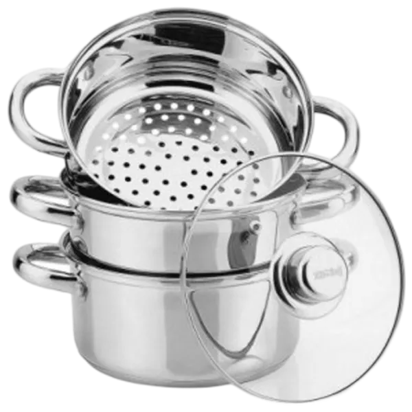 Набор кастрюль Maestro Mr-2900-18 2л Нержавеющая сталь / Стальной photo 1 Набор кастрюль Maestro Mr-2900-18 2л Нержавеющая сталь / Стальной photo 1