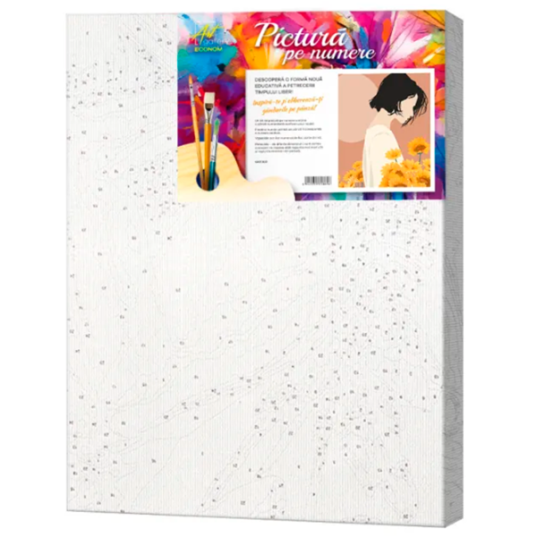 Pictură pe numere Art Gallery Profilul fetei în nuanțe pastelate GX41328 50 x 40 cm / Verticală photo 2