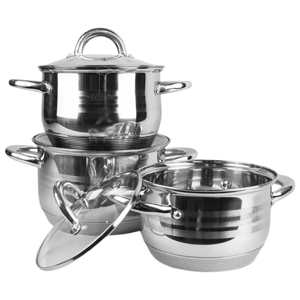 Set de cratițe Maestro Mr-3513-6L 2.9l Oțel inoxidabil / Steel photo 1 Set de cratițe Maestro Mr-3513-6L 2.9l Oțel inoxidabil / Steel photo 1