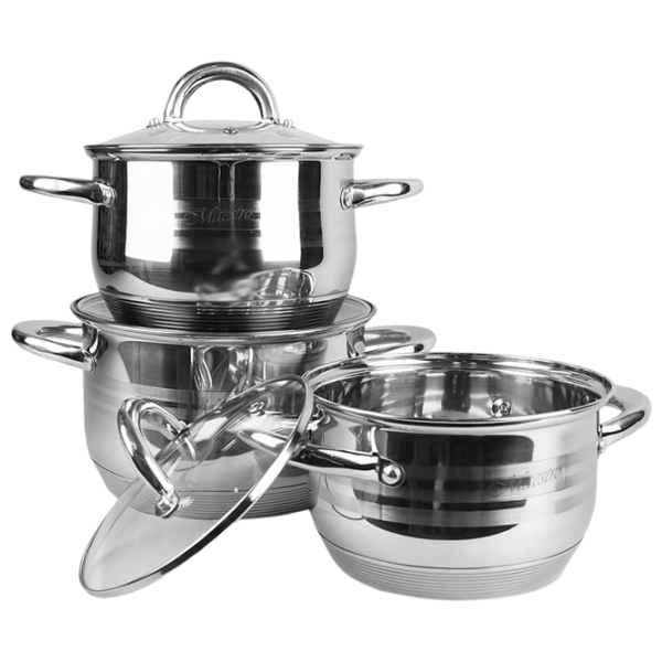 Set de cratițe Maestro Mr-3513-6L 2.9l Oțel inoxidabil / Steel photo 1 Set de cratițe Maestro Mr-3513-6L 2.9l Oțel inoxidabil / Steel photo 1