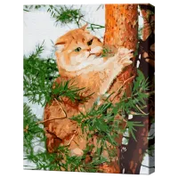 Pictură pe numere Art Gallery Motan în pădure GX39982 50 x 40 cm / Verticală