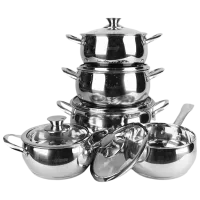 Набор кастрюль Maestro Mr-3022-10 2л Нержавеющая сталь / Стальной