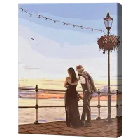 Pictură pe numere Art Gallery Cuplu la întâlnire GX29763 50 x 40 cm / Verticală