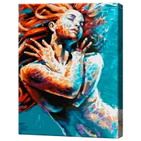 Pictură pe numere Art Gallery Respirație sub apă GX39194 50 x 40 cm / Verticală