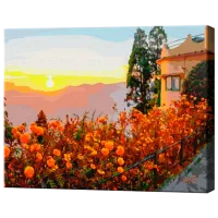 Pictură pe numere Art Gallery Apusul la vila din Toscana GX35702 50 x 40 cm / Orizontală