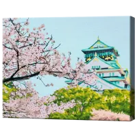 Картина по номерам Art Gallery Весна у китайского храма GX41913 50 x 40 см / Горизонтальная