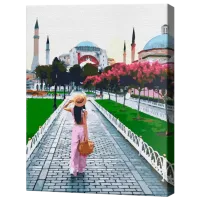 Pictură pe numere Art Gallery Călătoarea în Orient GX37523 50 x 40 cm / Verticală