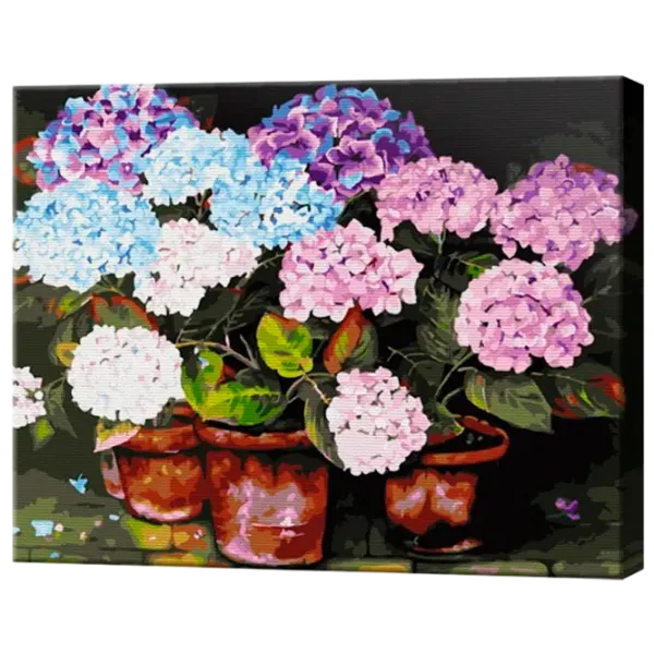 Pictură pe numere Art Gallery Hortensii GX32756 50 x 40 cm / Orizontală photo 1 Pictură pe numere Art Gallery Hortensii GX32756 50 x 40 cm / Orizontală photo 1