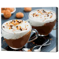 Картина по номерам Art Gallery Горячий шоколад GX34144 50 x 40 см / Горизонтальная