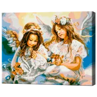 Картина по номерам Art Gallery Ангелочки GX8963 50 x 40 см / Горизонтальная