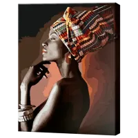 Картина по номерам Art Gallery Африканка GX44364 50 x 40 см / Вертикальная