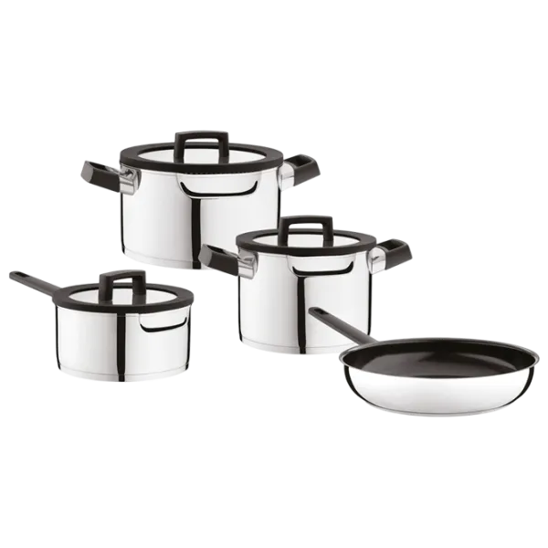 Набор кастрюль BergHOFF Uqonic Downdraft 2.8л Нержавеющая сталь / Стальной photo 1 Набор кастрюль BergHOFF Uqonic Downdraft 2.8л Нержавеющая сталь / Стальной photo 1