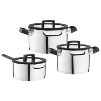 Набор кастрюль BergHOFF Uqonic Downdraft 2.8л Нержавеющая сталь / Стальной