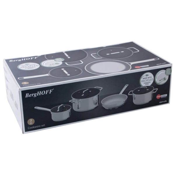 Набор кастрюль BergHOFF Helix 2.2л Нержавеющая сталь / Стальной photo 4 Набор кастрюль BergHOFF Helix 2.2л Нержавеющая сталь / Стальной photo 4